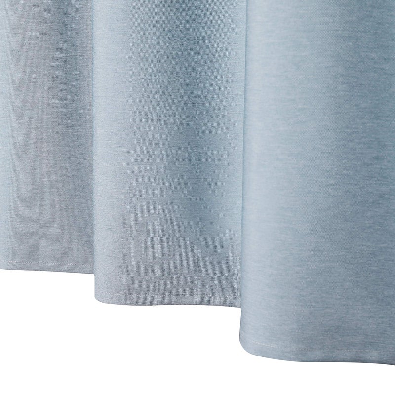 WEST LAKE Blue Off White Fabric Shower Curtain, Color Block Contemporary Bathroom DÃ©cor, Waterproof Bath Room Curtain, 12 Rust Proof Grommets Top for Hotel Spa Home,NO Hook,70''x72'' - Image 3